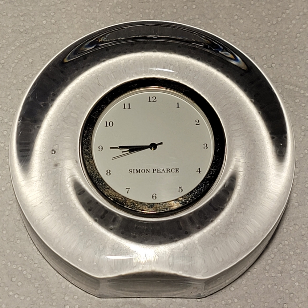 Meriden Clock by Simon Pearce Handmade by Simon Pearce Glassblowers